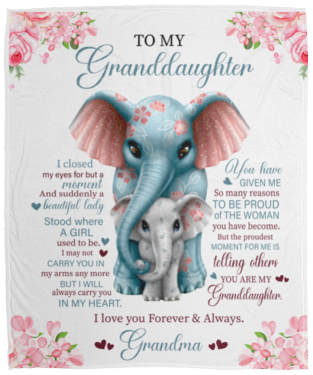 To My Granddaughter I Closed My Eyes for A Moment Blanket
