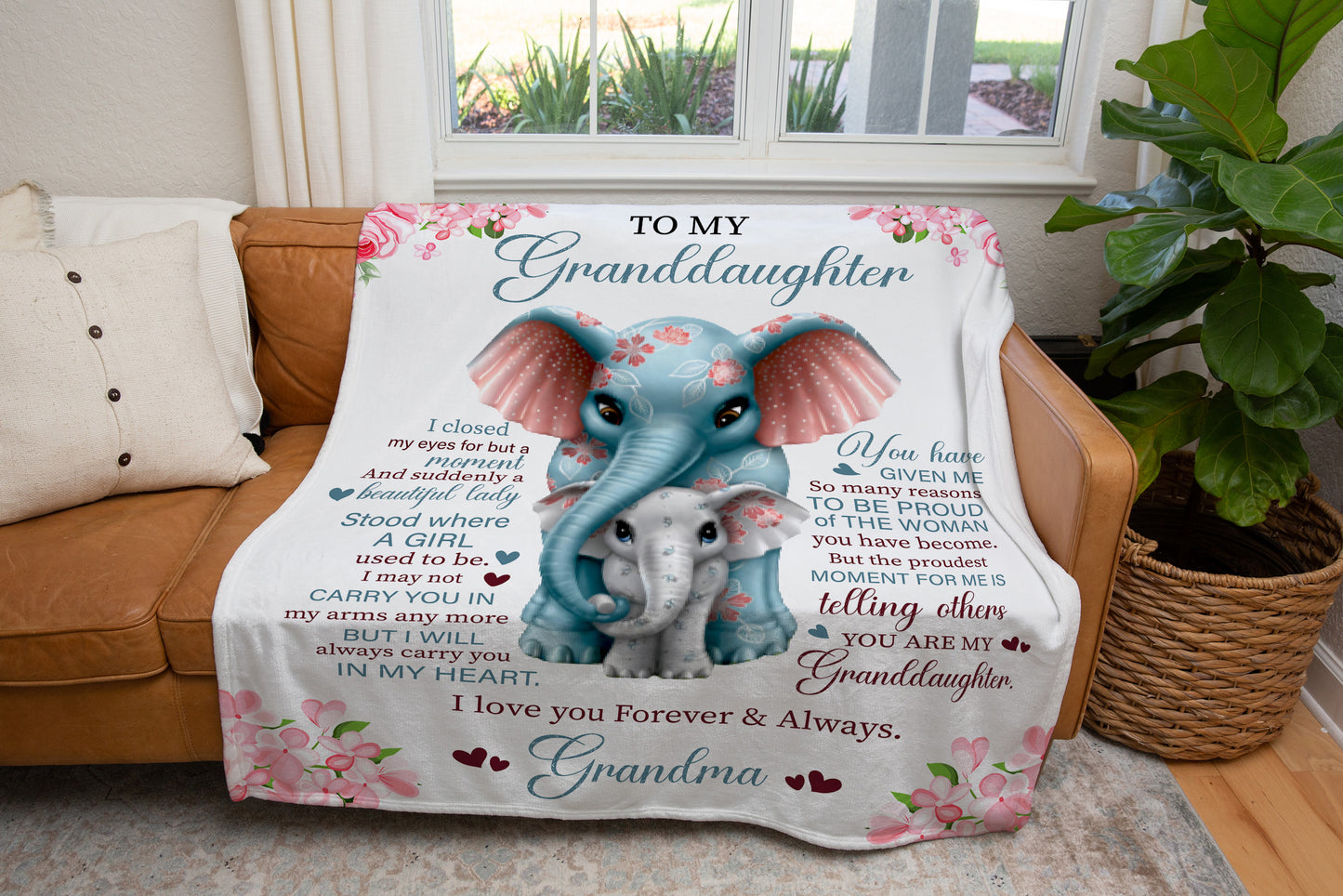 To My Granddaughter I Closed My Eyes for A Moment Blanket
