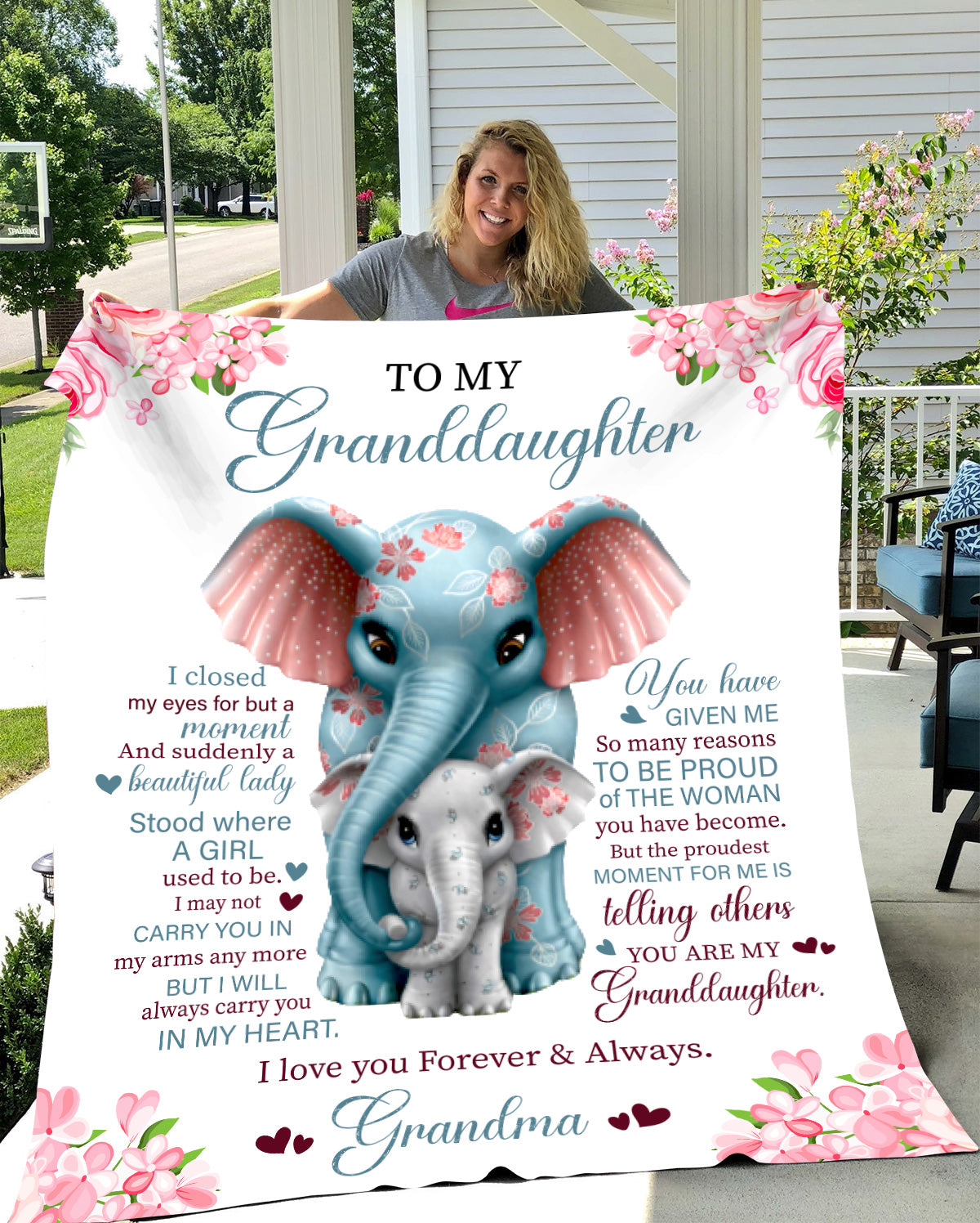 To My Granddaughter I Closed My Eyes for A Moment Blanket
