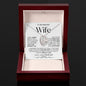 To My Beautiful Wife -WB-Forever Love Pendant