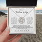 To My Beautiful Future Wife Love Knot Necklace