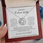 To My Beautiful Future Wife Love Knot Necklace
