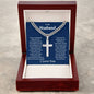 To My Husband Cuban Link with Cross