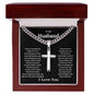 To My Husband Cuban Link with Cross