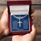 To My Husband Cuban Link with Cross