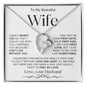 To My Beautiful Wife -WB-Forever Love Pendant