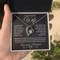 Gift For Wife "I Can't Live Without You! Forever Love Necklace