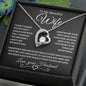 Gift For Wife "I Can't Live Without You! Forever Love Necklace