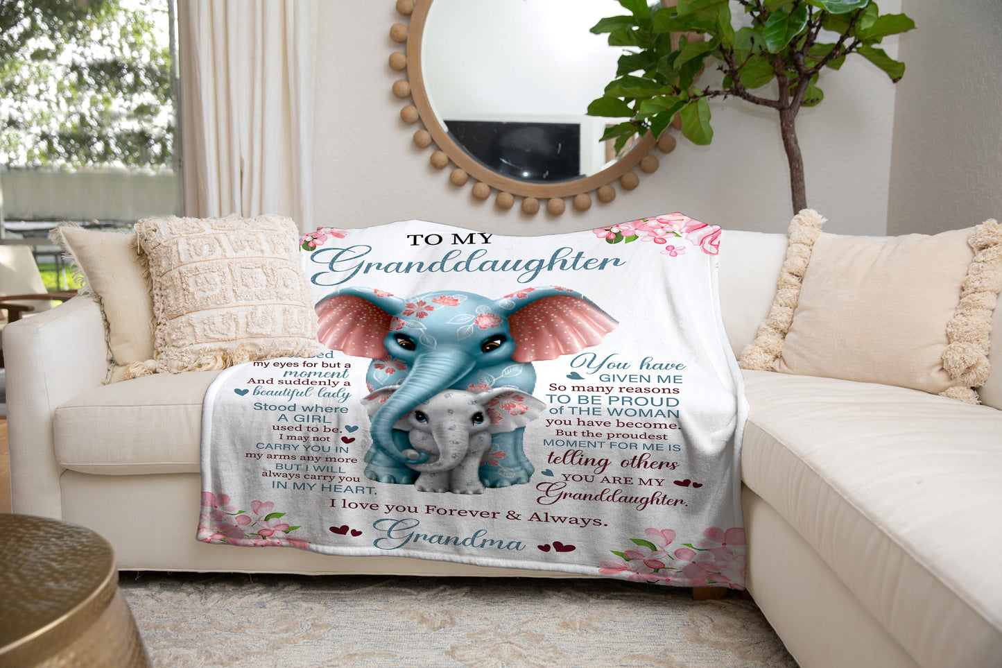 To My Granddaughter I Closed My Eyes for A Moment Blanket
