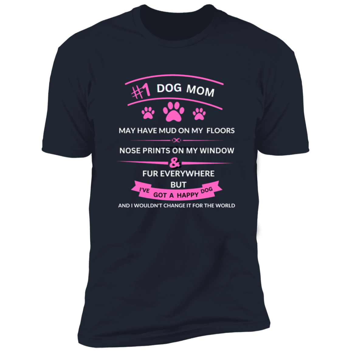 #1 Dog Mom T-shirt