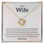 My Wife | You complete me - Love Knot Necklace