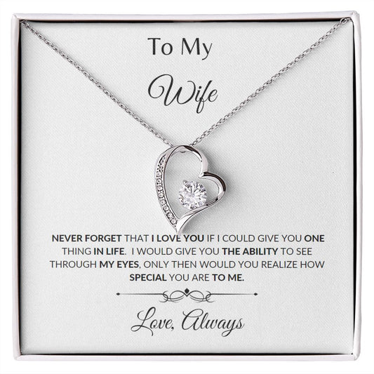 To My Wife Forever Love Necklace
