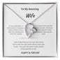 To My Amazing Wife Forever love necklace