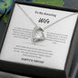 To My Amazing Wife Forever love necklace