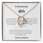 To My Amazing Wife Forever love necklace