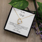 To My Wife Forever Love Necklace