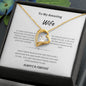 To My Amazing Wife Forever love necklace