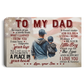 "To My Dad" Heartwarming Canvas