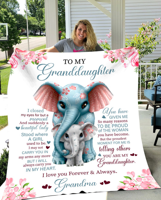 To My Granddaughter I Closed My Eyes for A Moment Blanket