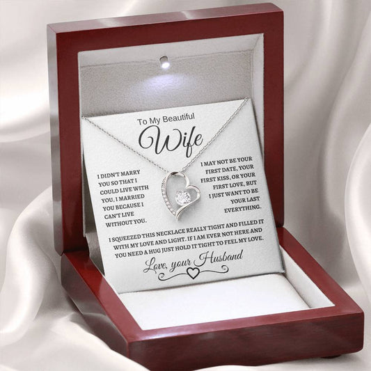 To My Beautiful Wife - Forever Pendant WB