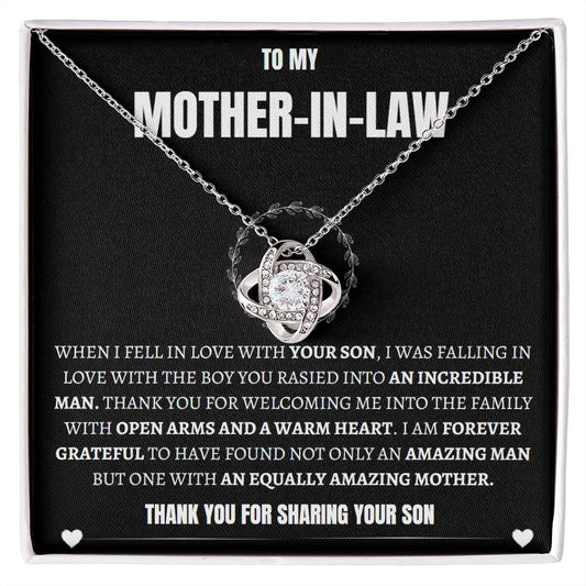 My Mother-In-Law Love Knot Pendant Necklace