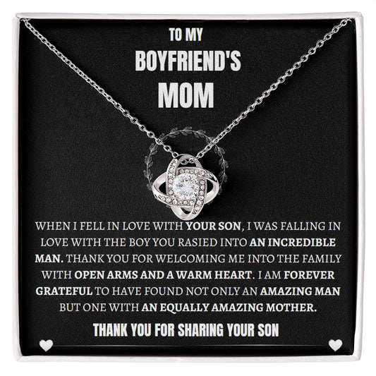 My Boyfriend's Mom Love Knot Pendant Necklace