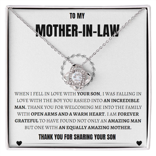 Mother-In-Law Love Knot Pendant Necklace