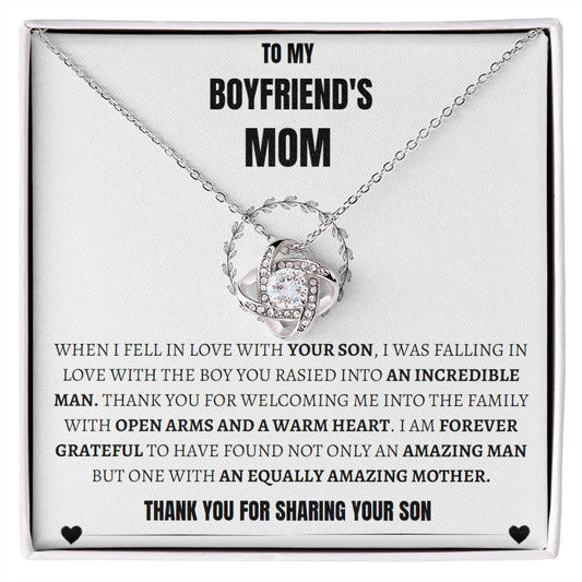 Boyfriend's Mom Love Knot Pendant Necklace