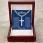 To My Husband Cuban Chain with Artisan Cross