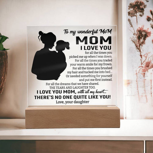 To My Wonderful Mom