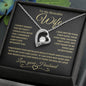To My Beautiful Wife-BG Forever Love Pendant