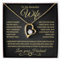 To My Beautiful Wife-BG Forever Love Pendant