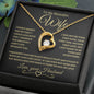 To My Beautiful Wife-BG Forever Love Pendant