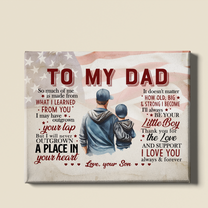 "To My Dad" Heartwarming Canvas