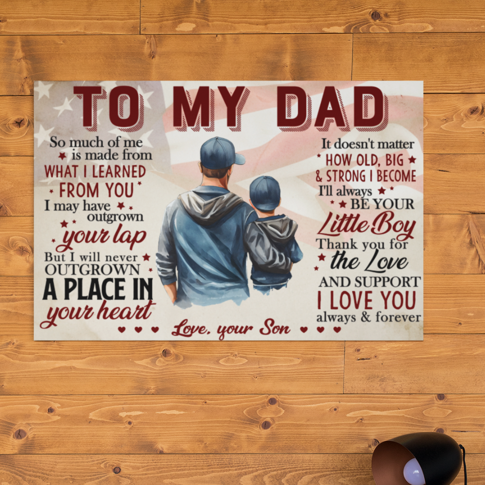 "To My Dad" Heartwarming Canvas