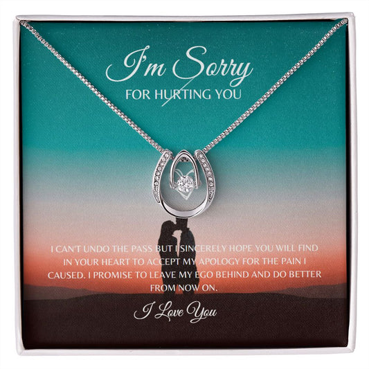 I'm Sorry Lucky In Love pendant necklace