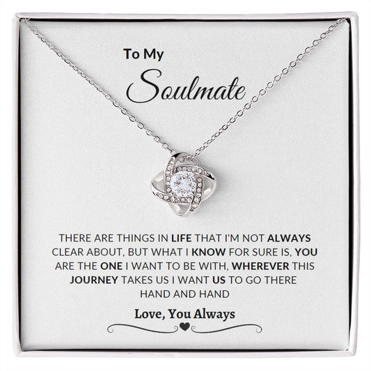 Soulmate Love Knot Pendant Necklace