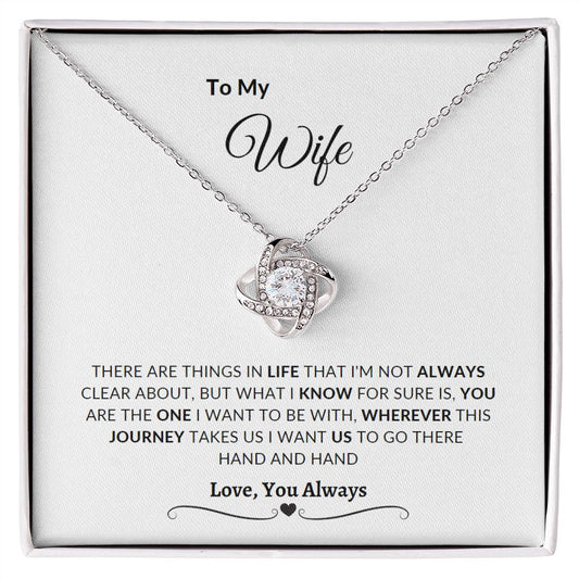 Wife Love Knot Pendant Necklace