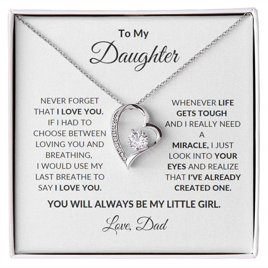 My Daughter Forever Love necklace pendant